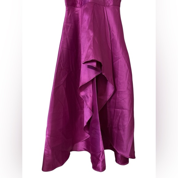 Lulus Broadway Show Magenta Taffeta High-Low Gown Sz. XL - NWT - Picture 13 of 14